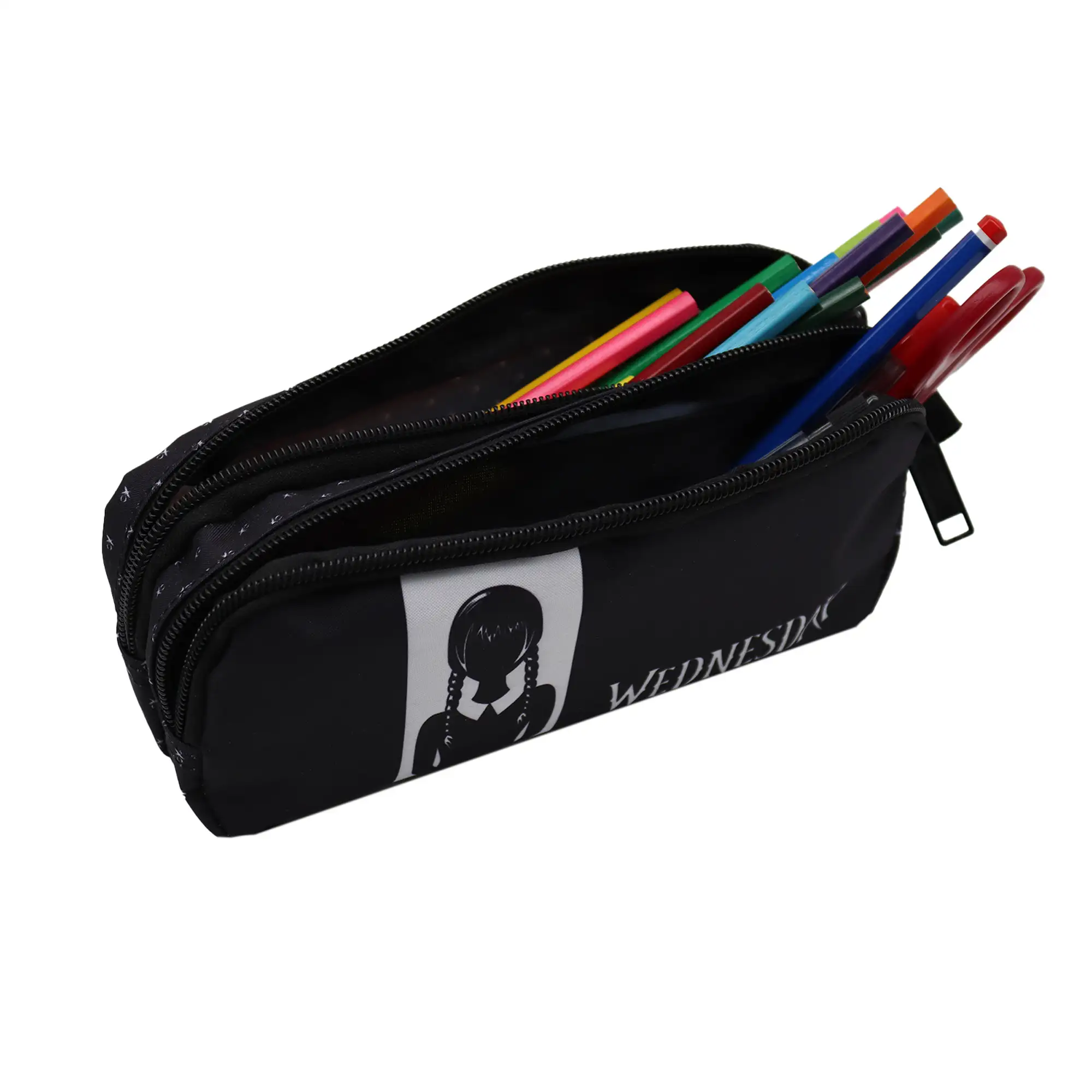 Wednesday Miercoles y Cosa Portatodo Gamer Case. Interior totalmente forrado y personlizado.