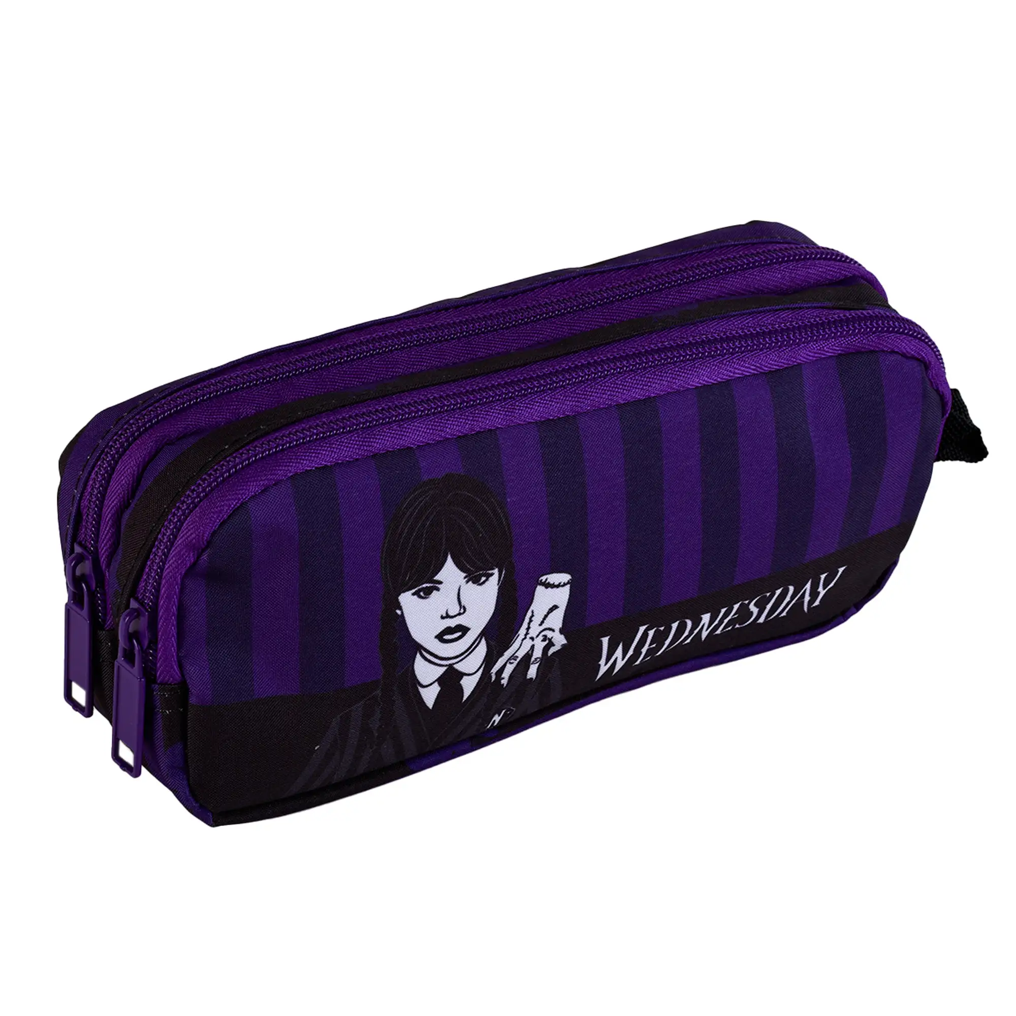 Wednesday Miercoles Addams y Enid Portatodo Gamer Case. Interior totalmente forrado y personlizado.