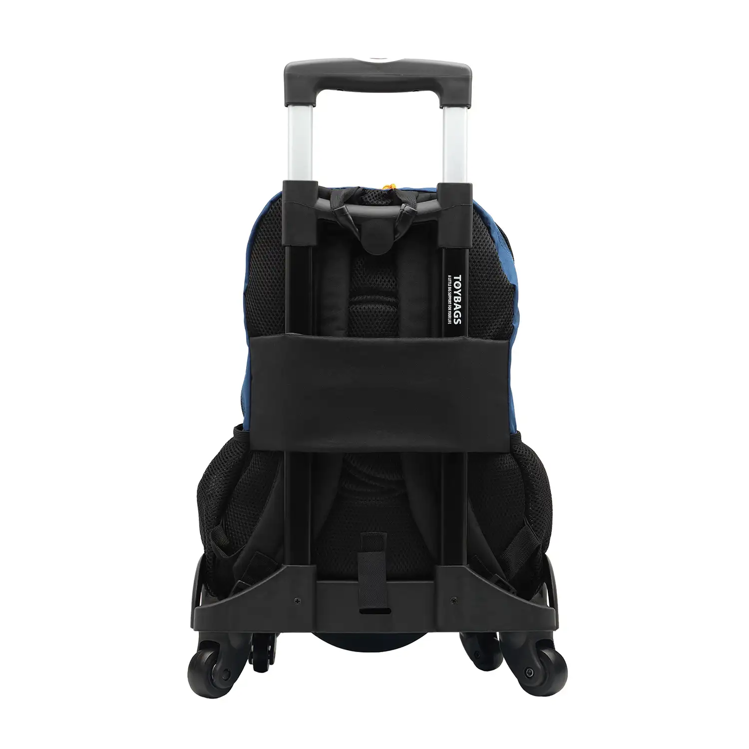 Naruto mochila primaria doble compartimento + carro  con protección lateral y stoper frontal, 4 ruedas multidireccionales.