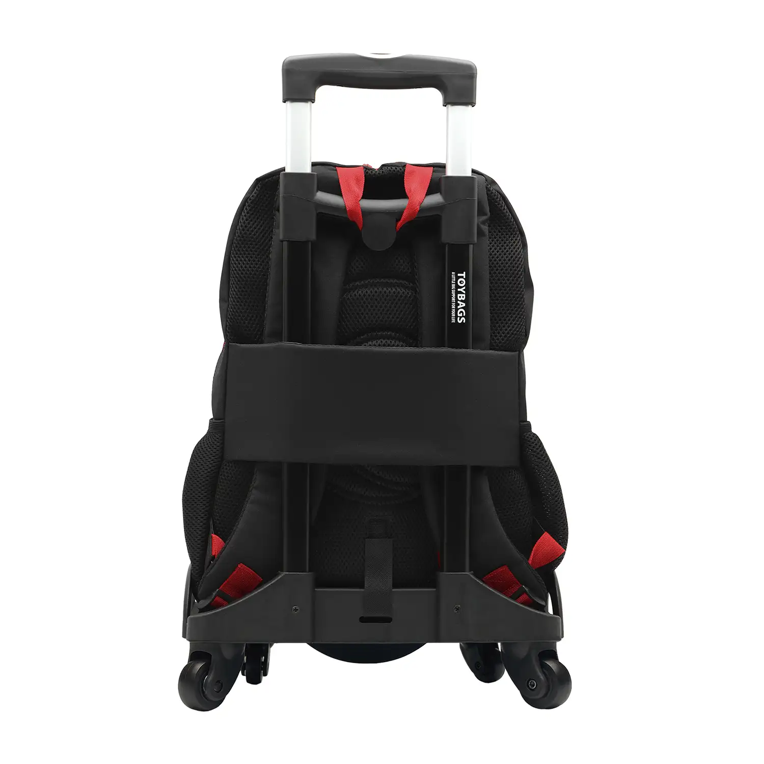 Naruto Cloud mochila primaria doble compartimento + carro con protección lateral y stoper frontal, 4 ruedas multidireccionales.