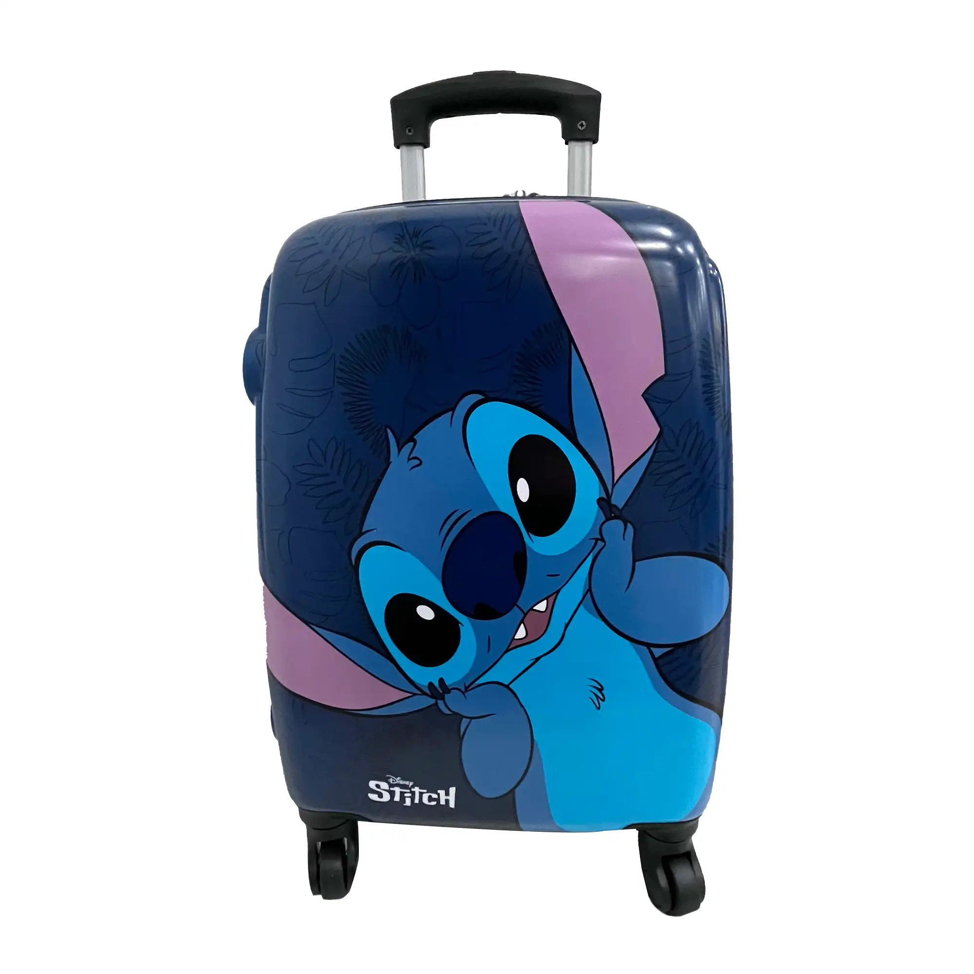 Stitch Disney Trolley Cabina. 4 ruedas Giratorias y multidireccionales. Frontal en policarbonato. Trasera en ABS. 