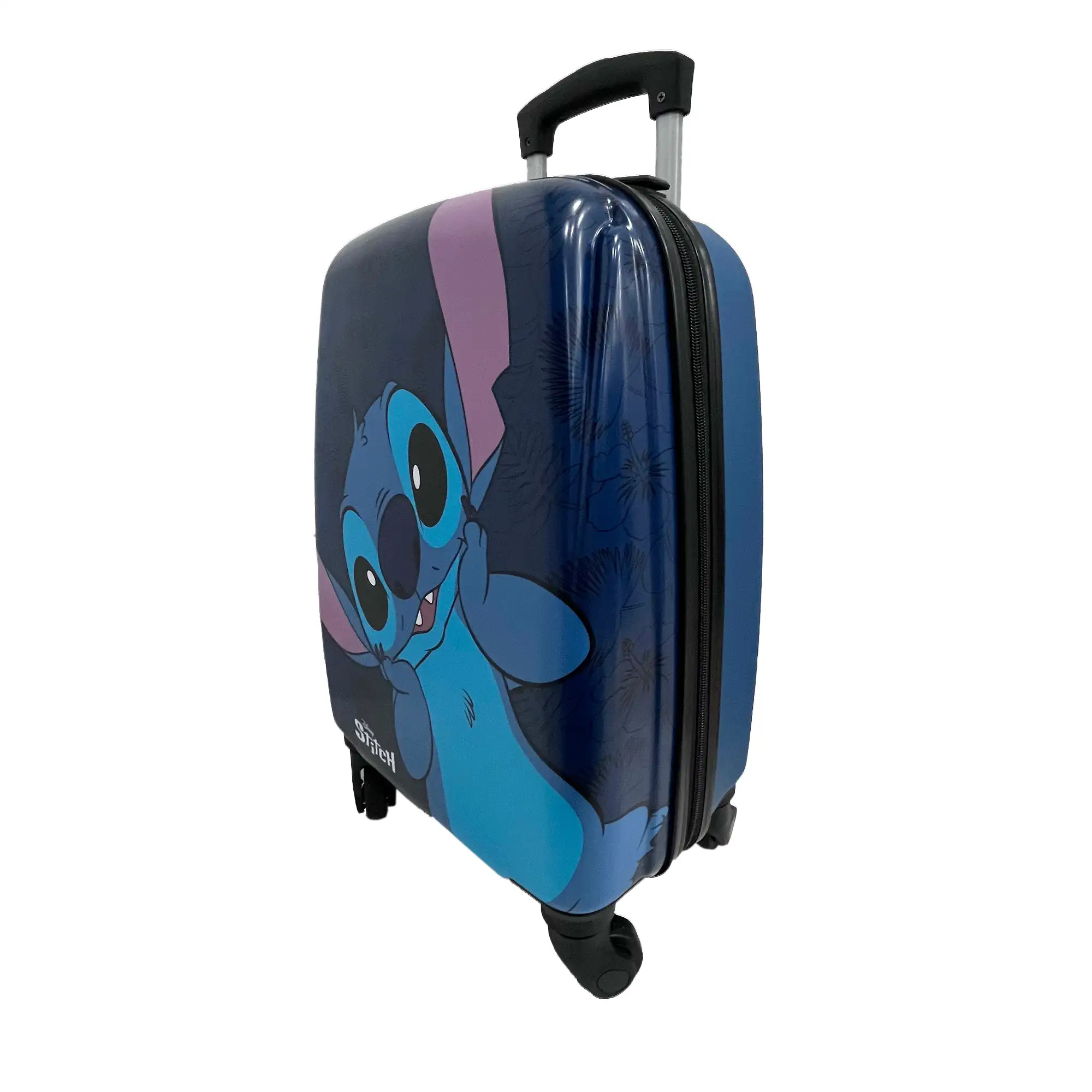 Stitch Disney Trolley Cabina. 4 ruedas Giratorias y multidireccionales. Frontal en policarbonato. Trasera en ABS. 