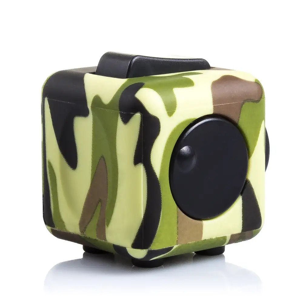 FIDGET CUBE CAMO ANTI ESTReS CON 6 MoDULOS RELAJANTES