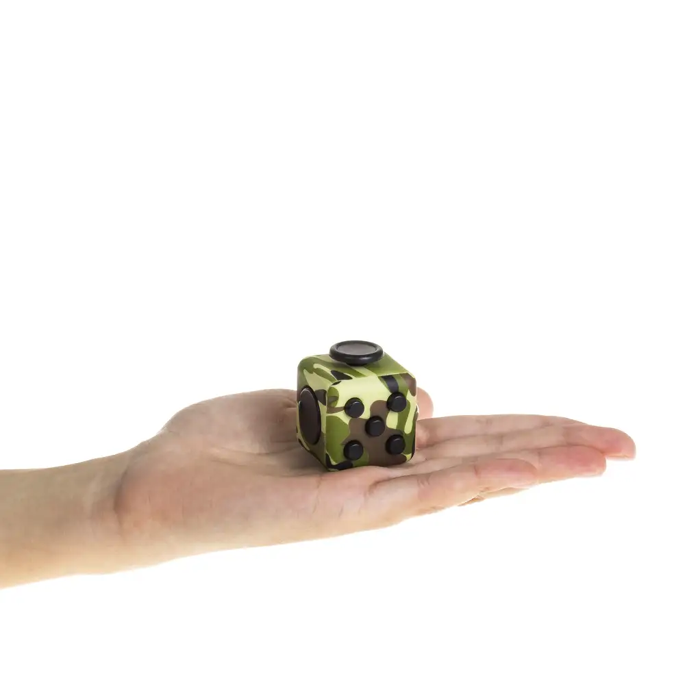 FIDGET CUBE CAMO ANTI ESTReS CON 6 MoDULOS RELAJANTES